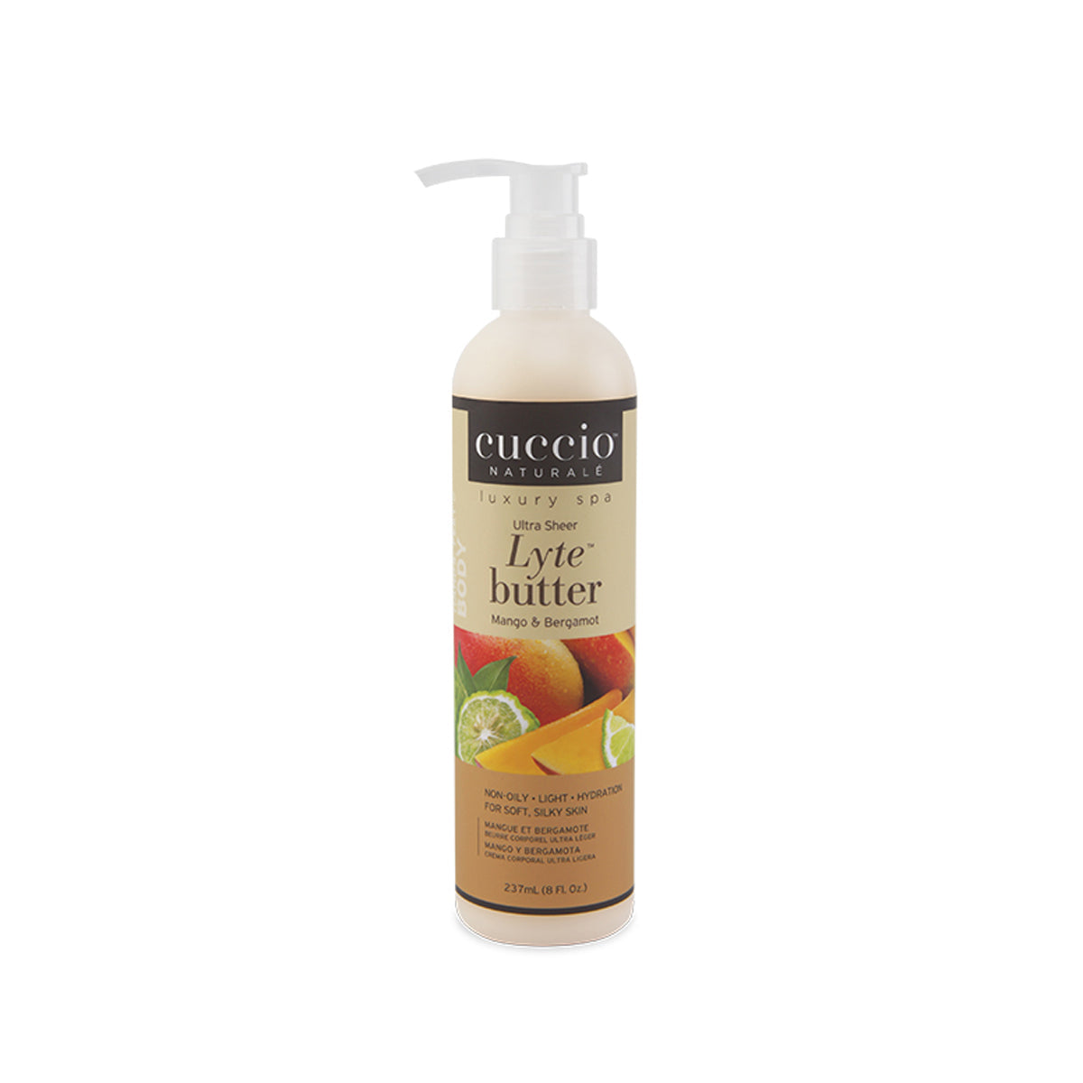 Cuccio Lyte Ultra Sheer Mango & Bergamot 8 oz Cuccio