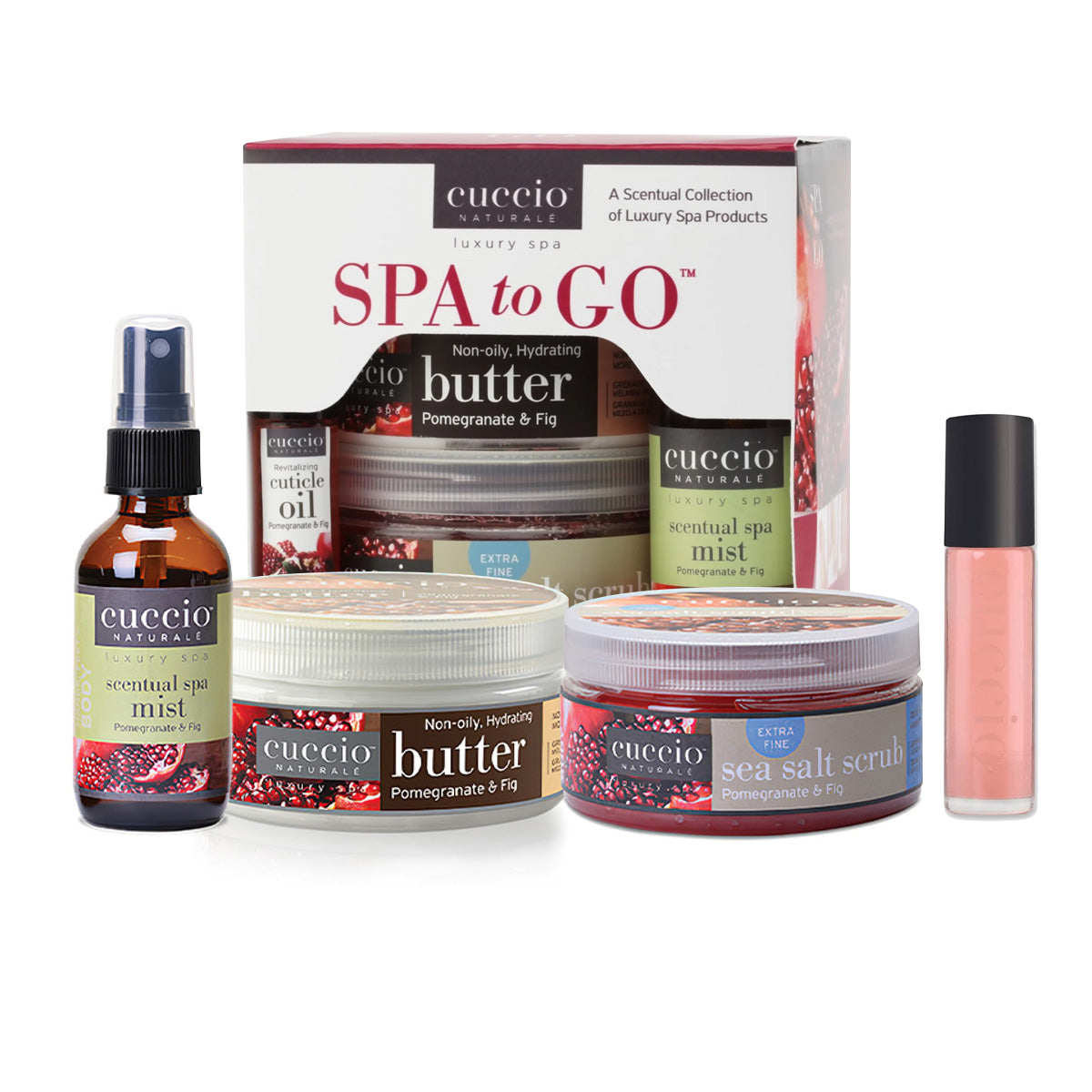 Cuccio Spa To Go Pomegranate & Fig (Revitalizing Cuticle Oil roll-on) + Cuccio