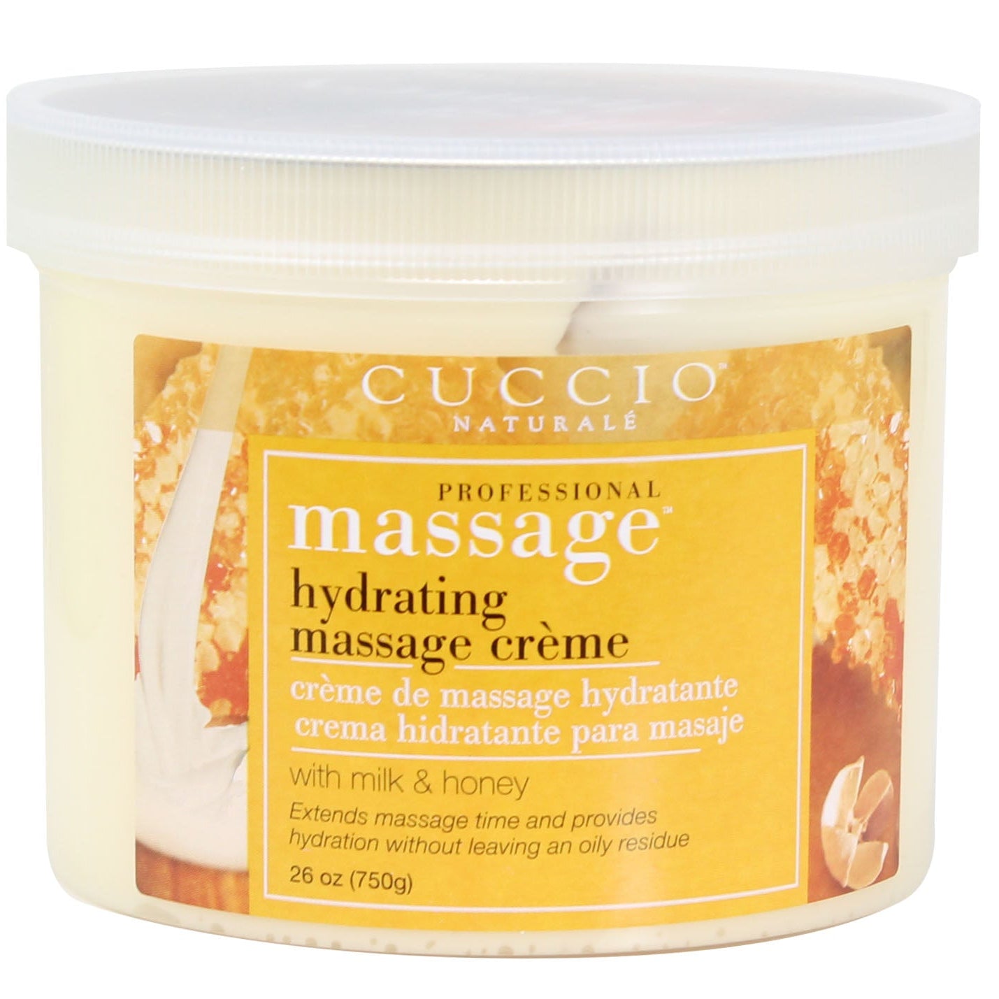 Cuccio Milk & Honey Massage Cream 26oz (750 gr) Cuccio