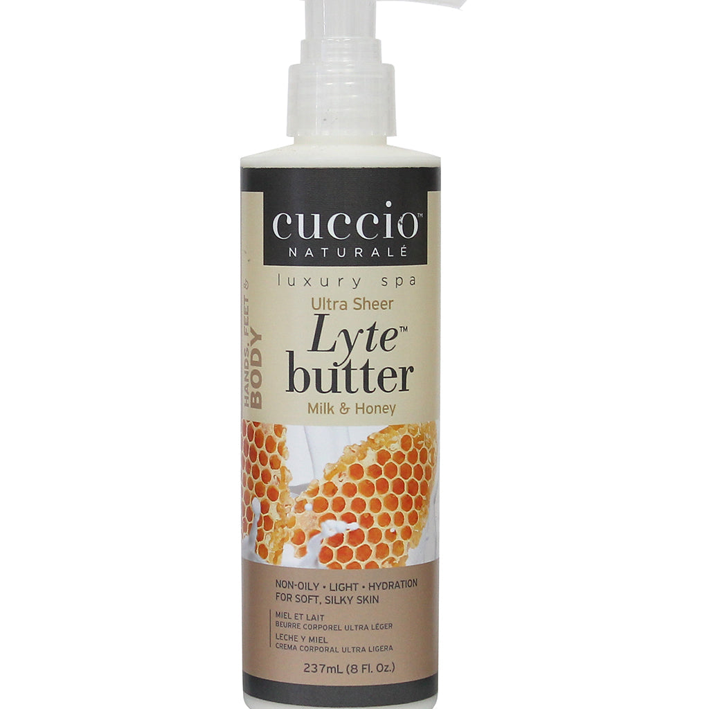 Cuccio Lyte Ultra Sheer HONEY & MILK 8 OZ Cuccio