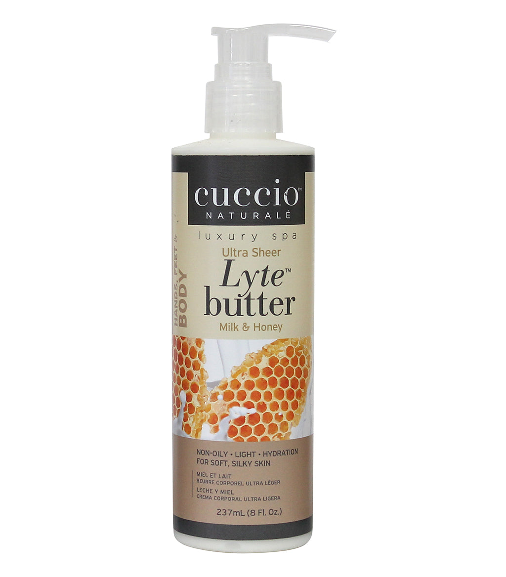 Cuccio Lyte Ultra Sheer HONEY & MILK 8 OZ Cuccio
