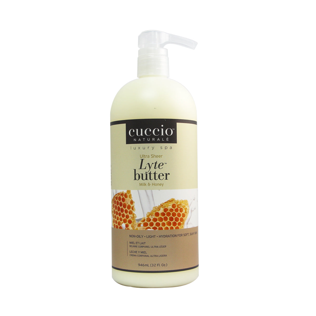 Cuccio Lyte Ultra Sheer Milk & Honey 32 OZ Cuccio