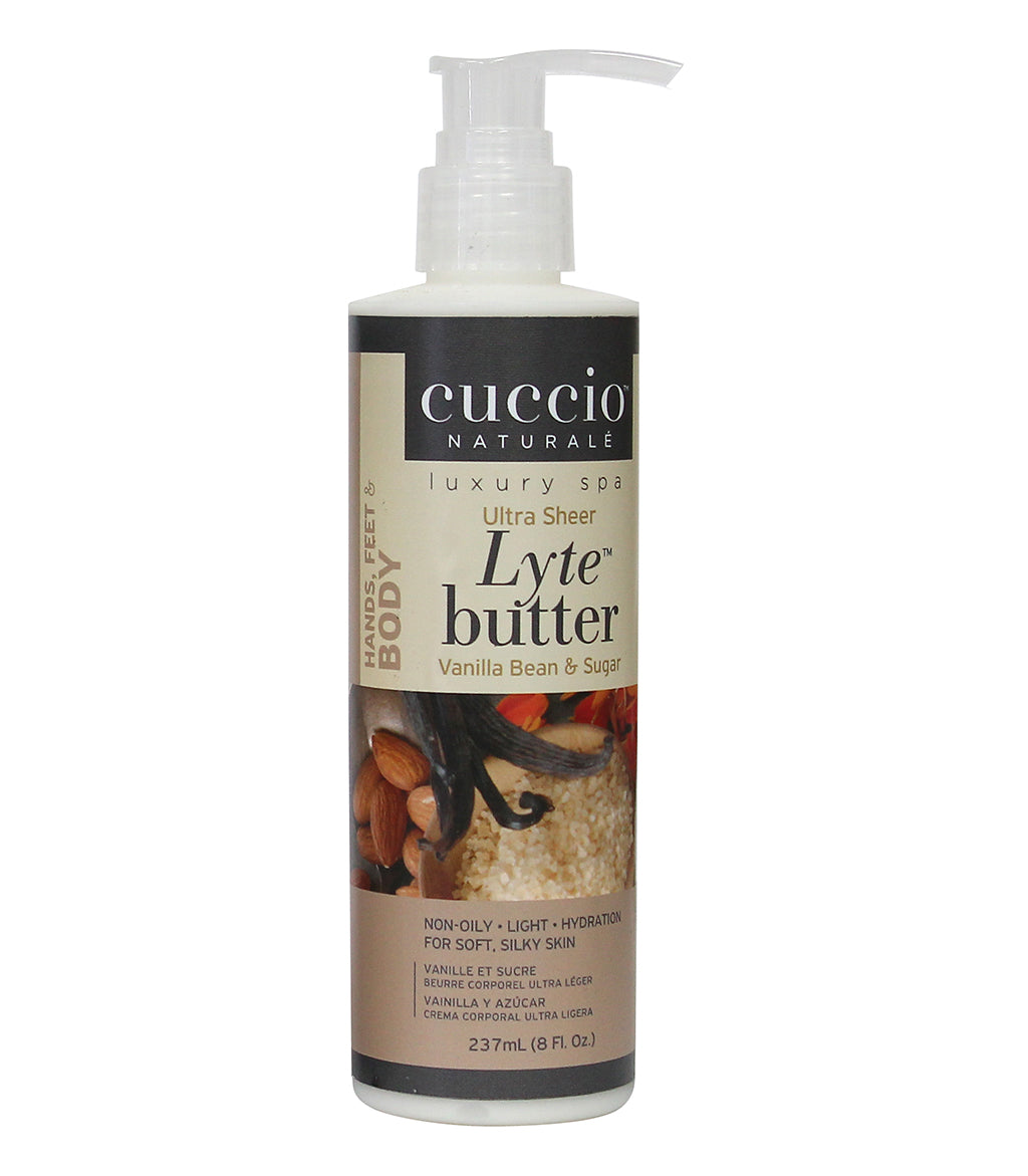 Cuccio Lyte Ultra Sheer VANILA BEAN & SUGARCANE 8 OZ Cuccio