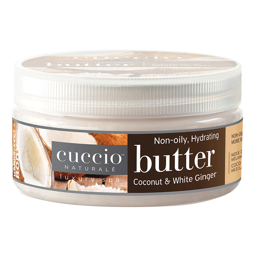 CUCCIO BODY BUTTER Coconut & White Ginger 8oz Cuccio