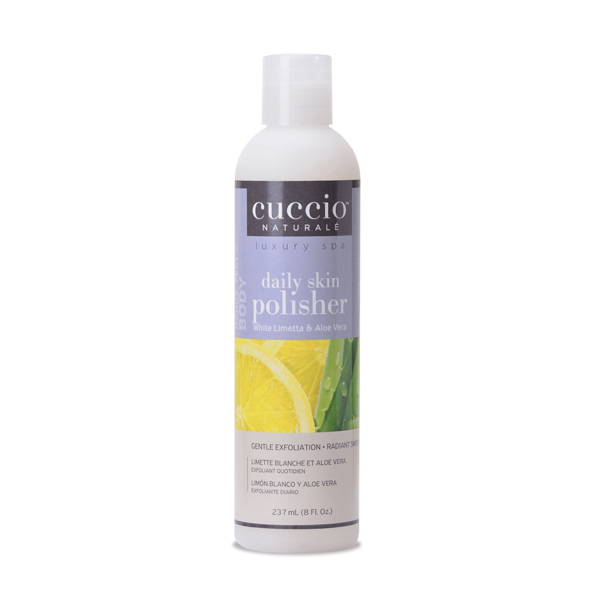 Cuccio Daily Skin Polisher White Limetta & Aloe 8oz Cuccio