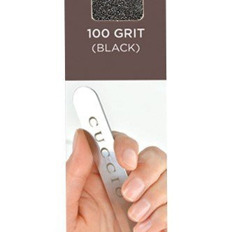 Cuccio Black 100 Grit Stainless Steel Nail File Refill 50 units Cuccio