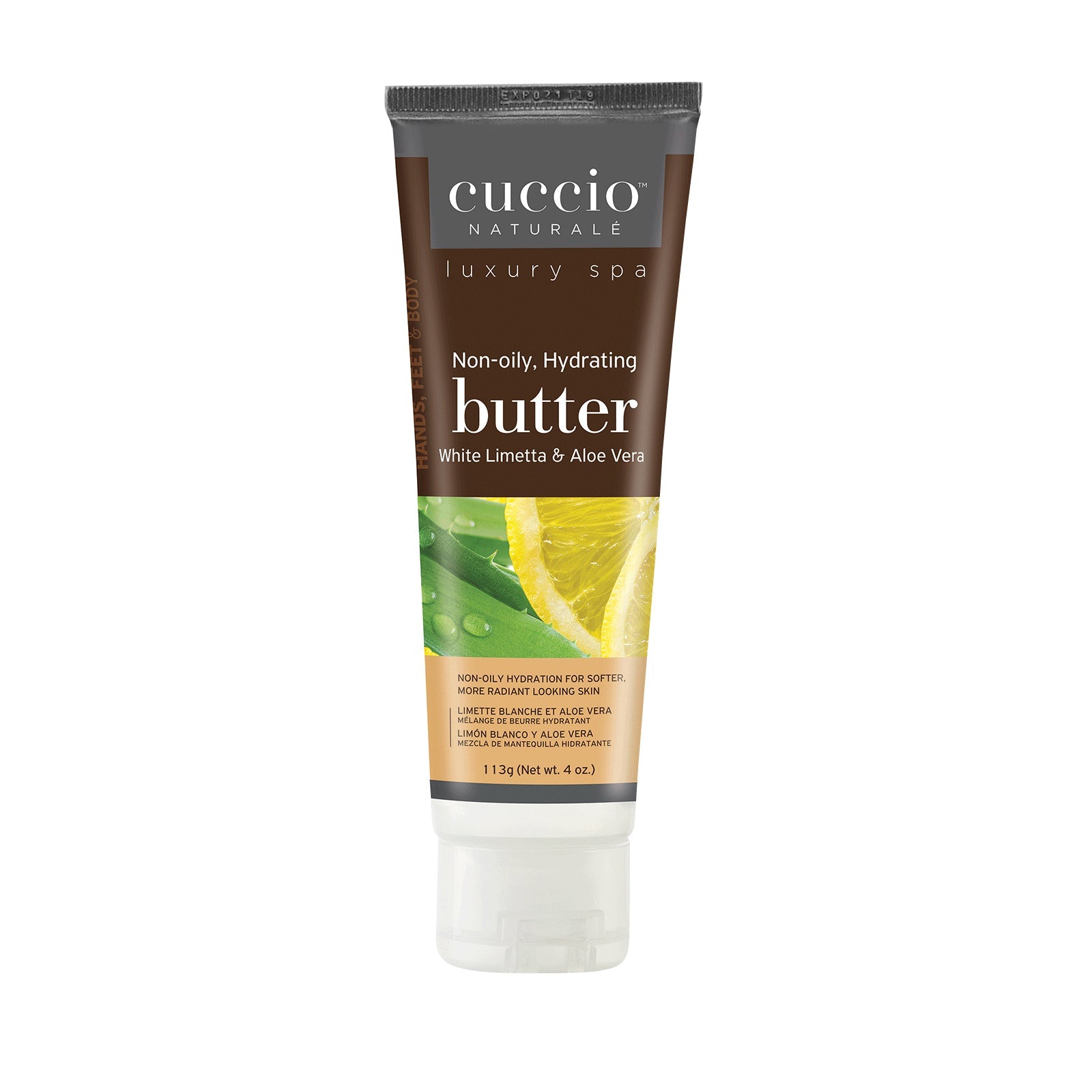 Cuccio Body Butter White Limetta & Aloe 4 oz tube Cuccio