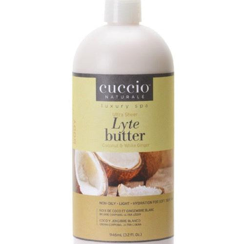 Cuccio Lyte Ultra Sheer Coconut & white Ginger 32 OZ Cuccio