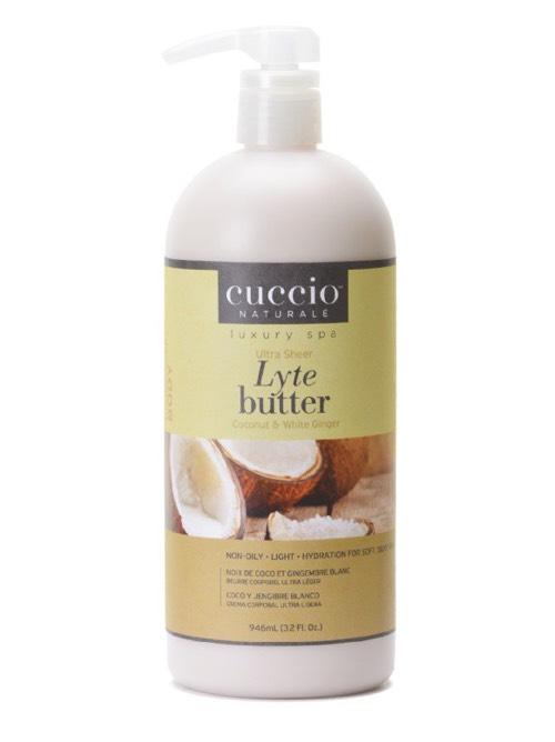 Cuccio Lyte Ultra Sheer Coconut & white Ginger 32 OZ Cuccio