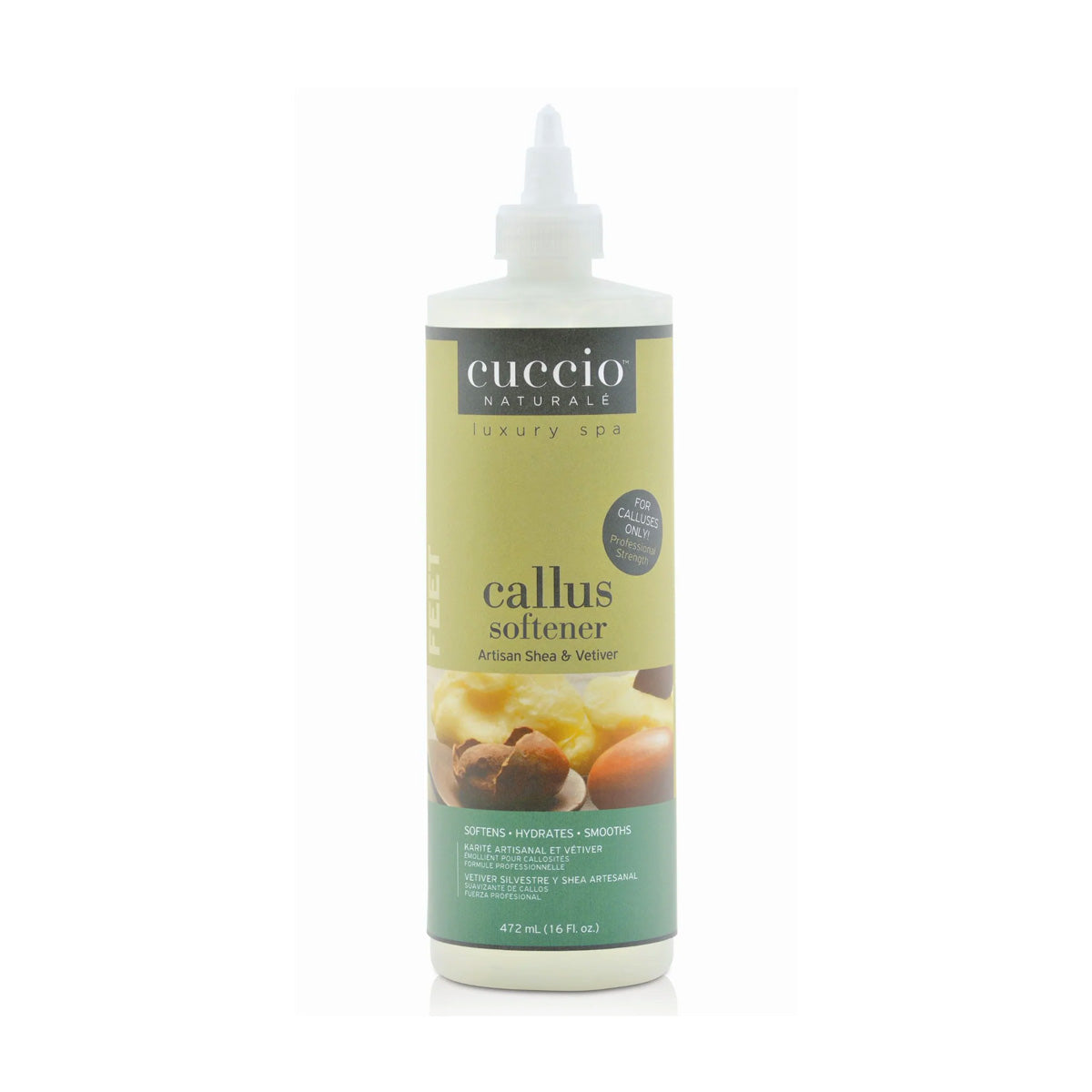 Cuccio Naturale Artisan Shea Vetiver Callus Softener 16 oz Cuccio