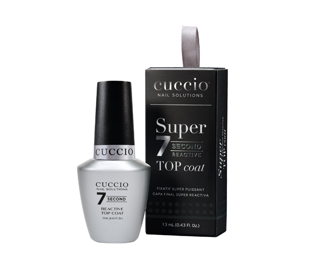 Cuccio Nail Solutions 7 Second Reactive Top Coat 13ml Cuccio