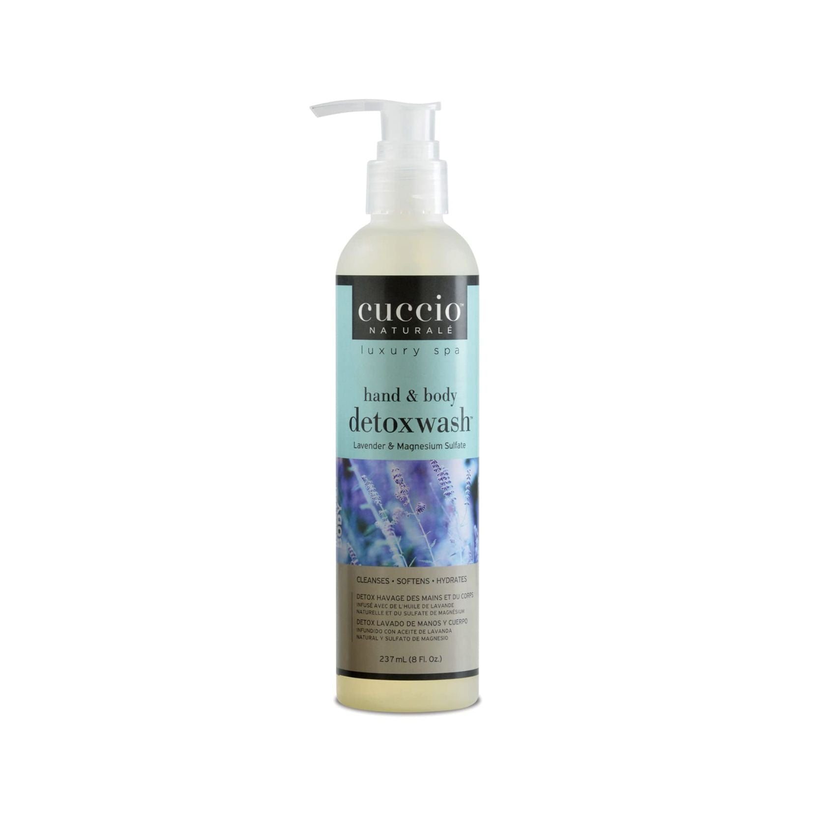 Cuccio Detoxwash Hand and Body Lavender 8 oz Cuccio