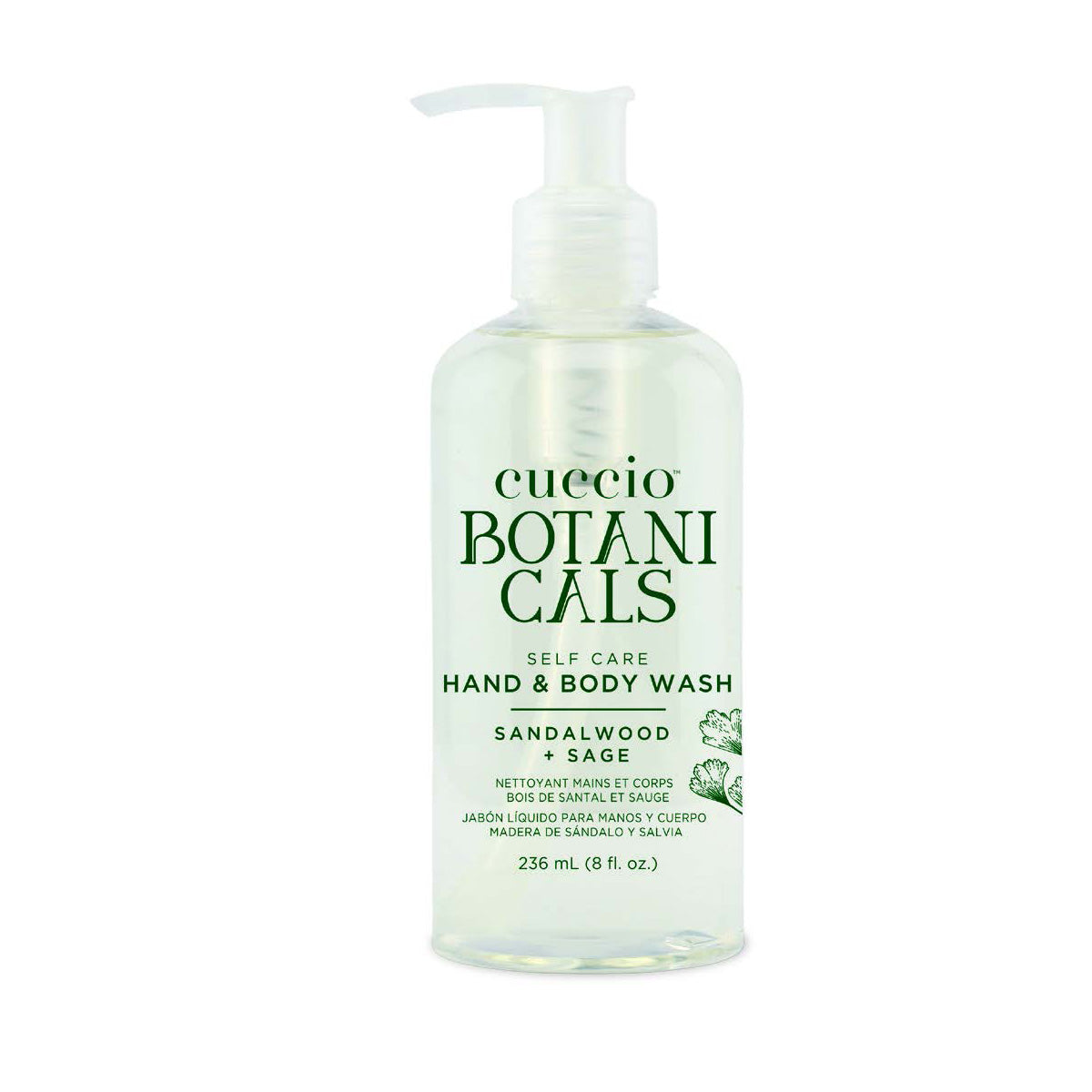 Cuccio Botanique hand & body Wash (Sandalwood & Sage) 8oz Cuccio