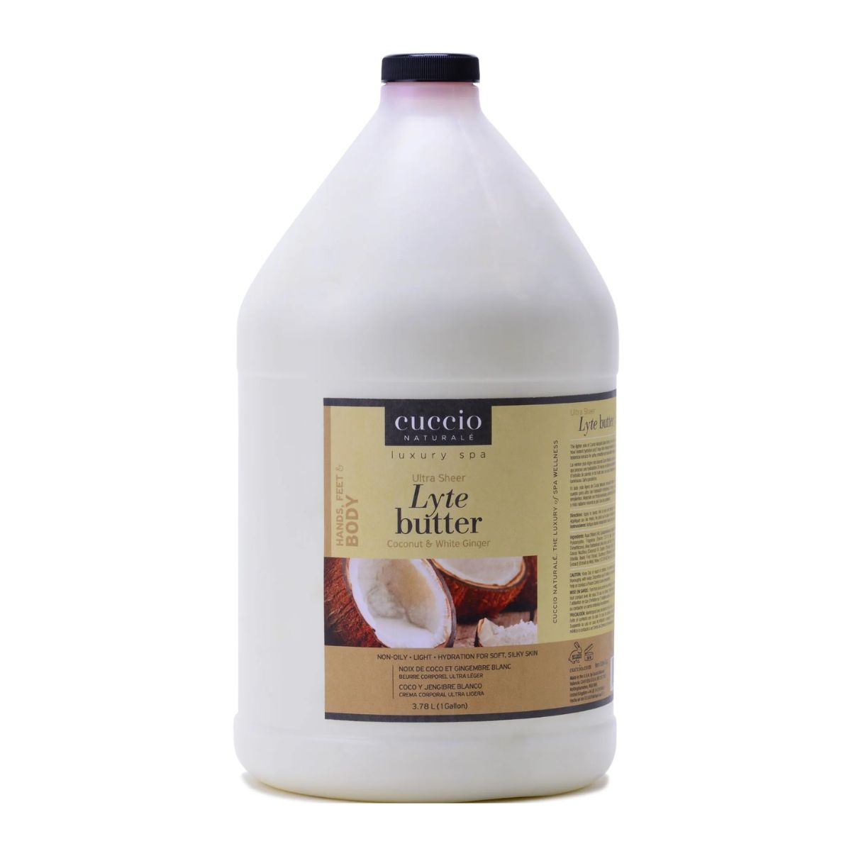 Cuccio Lyte Ultra Sheer Coconut & White Ginger 3.78L + Cuccio