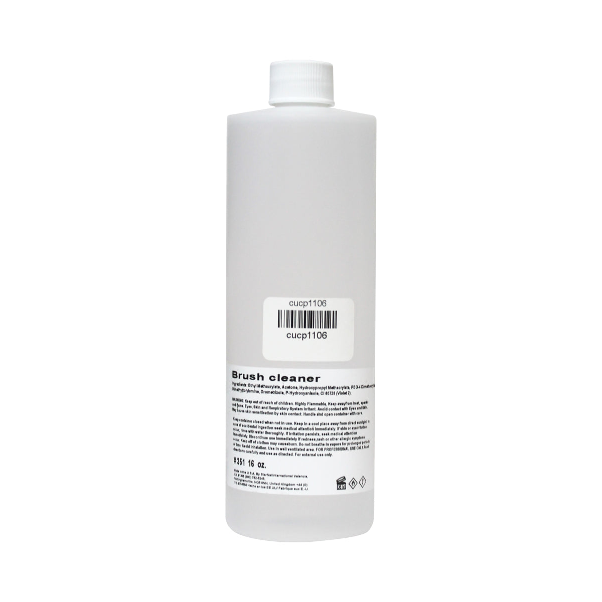 Cuccio Pro Star Nail Brush Cleaner 16 oz + Cuccio