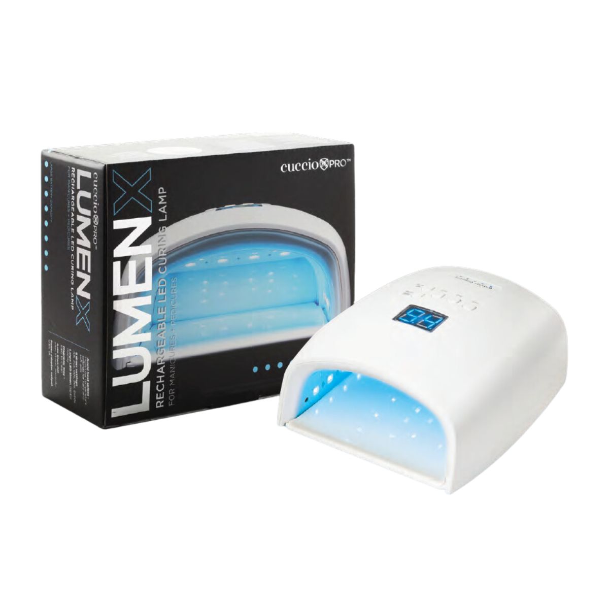 Cuccio Pro LumenX Wireless Battery LED Curing Lamp + Cuccio