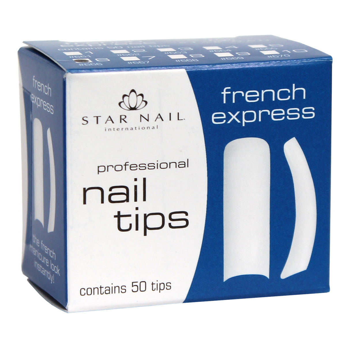 Star Nail ULTRA WHITE #1 50 PIECES - Cuccio